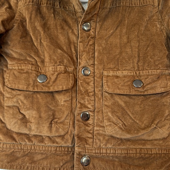 Tommy Bahama toddler 2T coat warm preppy, tan/ brown and white - Picture 3 of 12